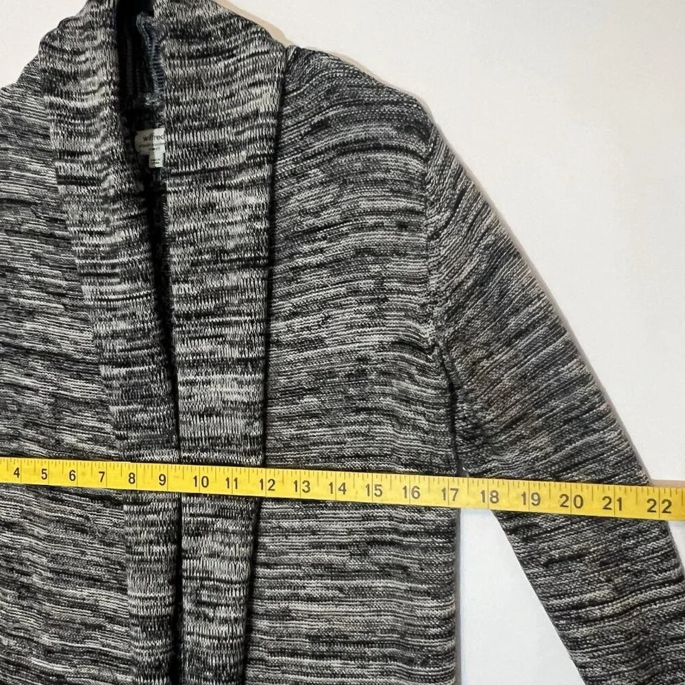 ARITZIA WILFRED Flaubert Silk Cashmere Blend XS Marl Yarn Open Cardigan Knit